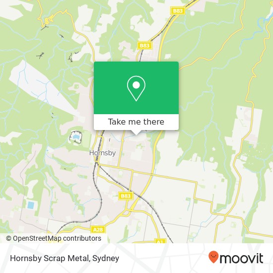 Hornsby Scrap Metal map