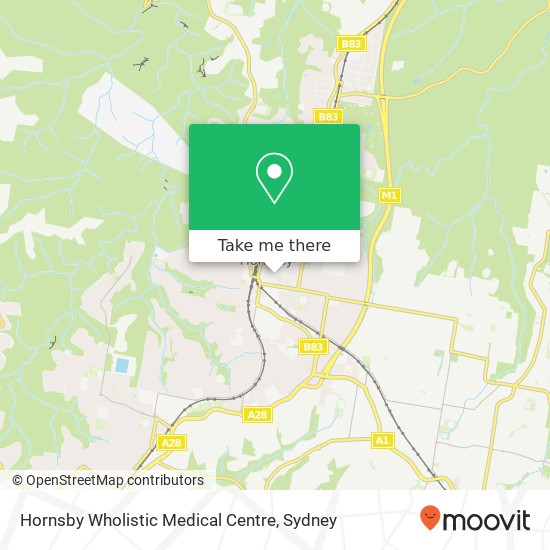 Hornsby Wholistic Medical Centre map