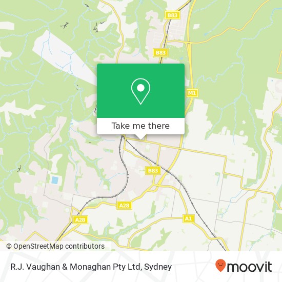 R.J. Vaughan & Monaghan Pty Ltd map