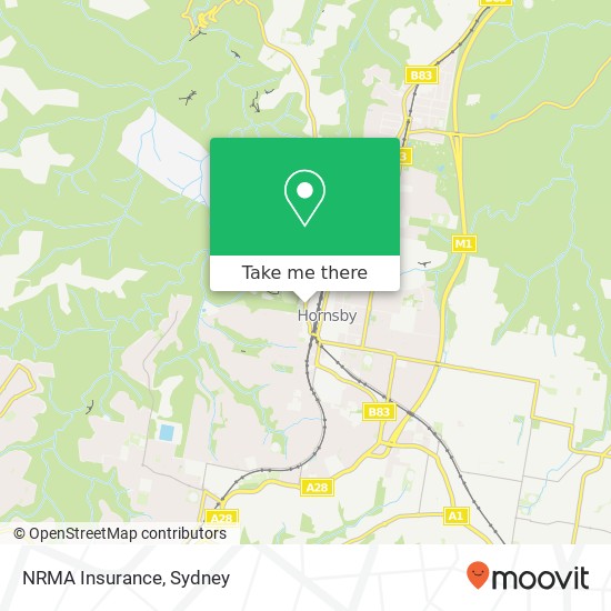 Mapa NRMA Insurance