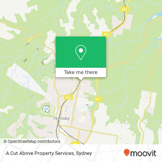A Cut Above Property Services map