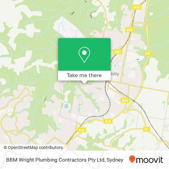 BBM Wright Plumbing Contractors Pty Ltd map