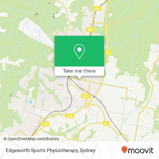 Edgeworth Sports Physiotherapy map