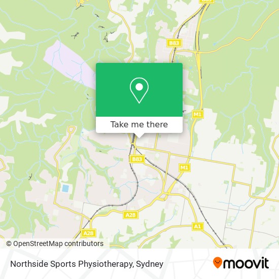 Northside Sports Physiotherapy map