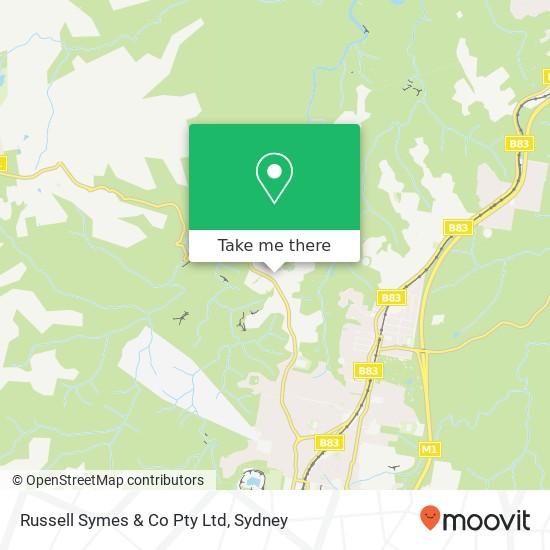 Russell Symes & Co Pty Ltd map