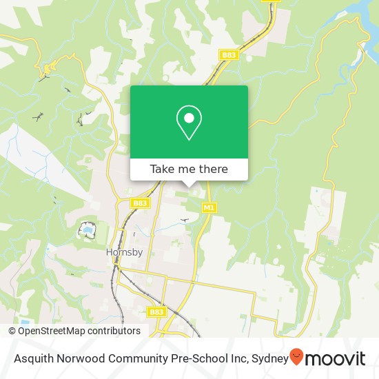 Mapa Asquith Norwood Community Pre-School Inc