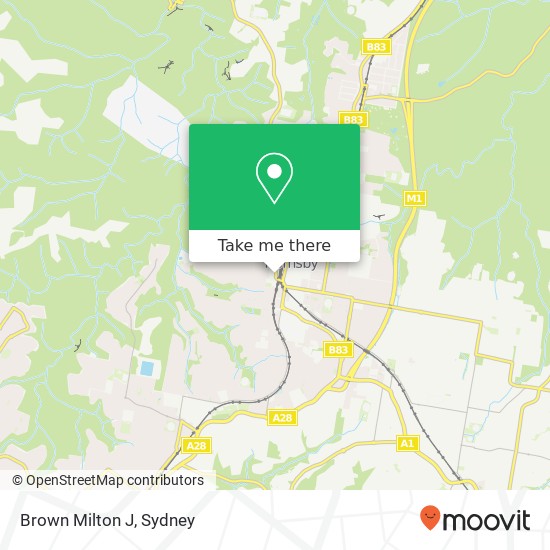 Brown Milton J map