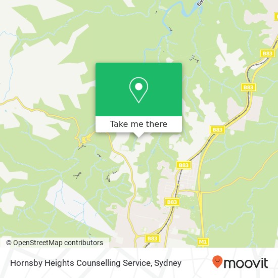 Hornsby Heights Counselling Service map