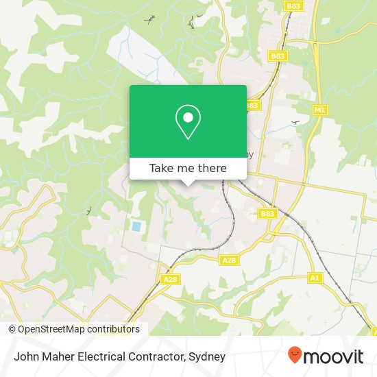 John Maher Electrical Contractor map