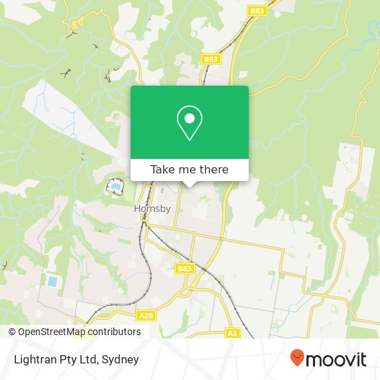 Lightran Pty Ltd map