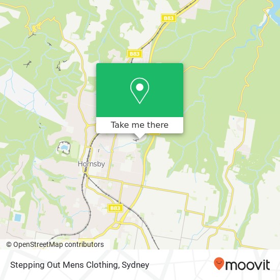 Stepping Out Mens Clothing map
