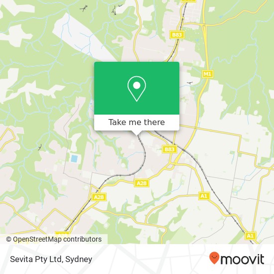 Sevita Pty Ltd map