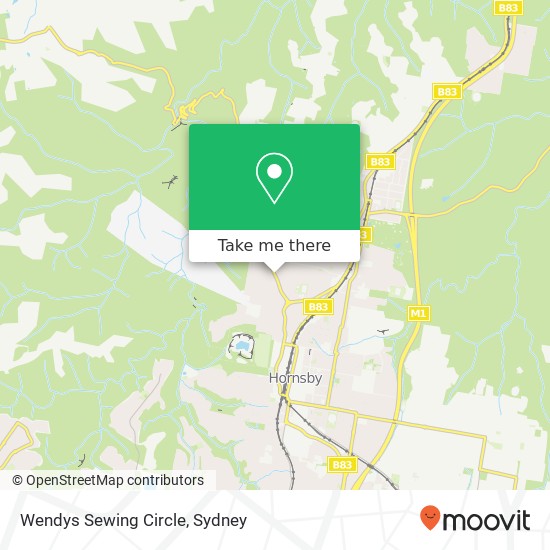 Mapa Wendys Sewing Circle