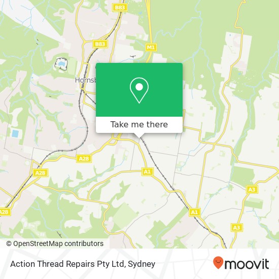 Action Thread Repairs Pty Ltd map