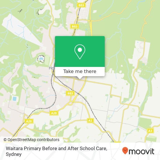 Mapa Waitara Primary Before and After School Care