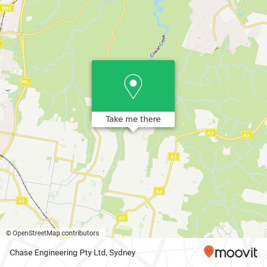 Chase Engineering Pty Ltd map