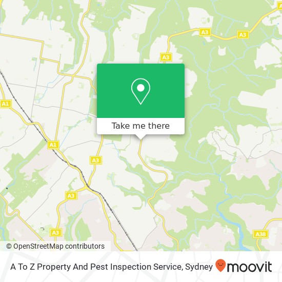 A To Z Property And Pest Inspection Service map