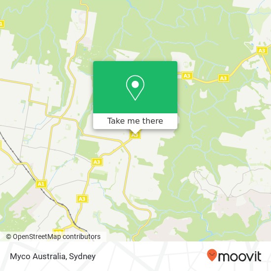 Myco Australia map