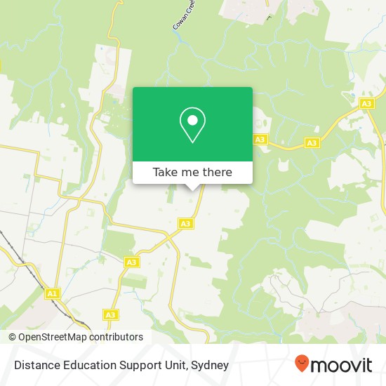Distance Education Support Unit map