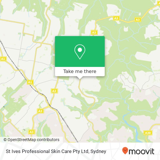 Mapa St Ives Professional Skin Care Pty Ltd