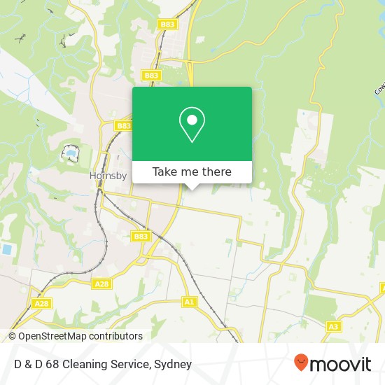 Mapa D & D 68 Cleaning Service