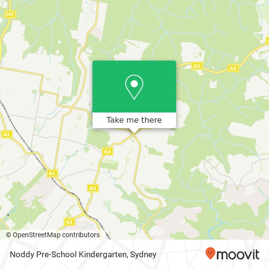 Mapa Noddy Pre-School Kindergarten