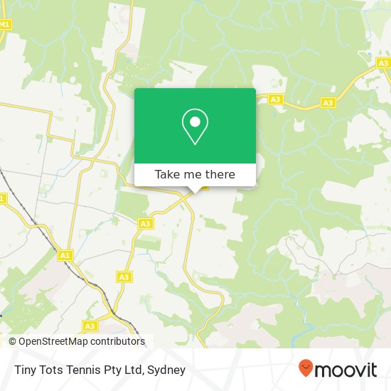 Tiny Tots Tennis Pty Ltd map