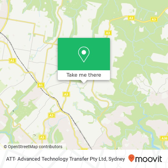 Mapa ATT- Advanced Technology Transfer Pty Ltd