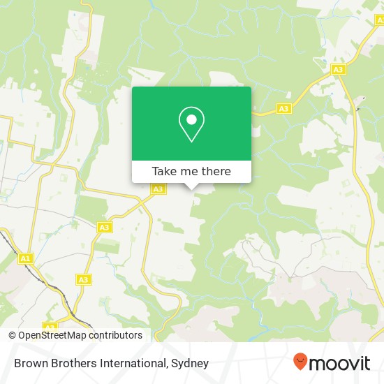 Brown Brothers International map