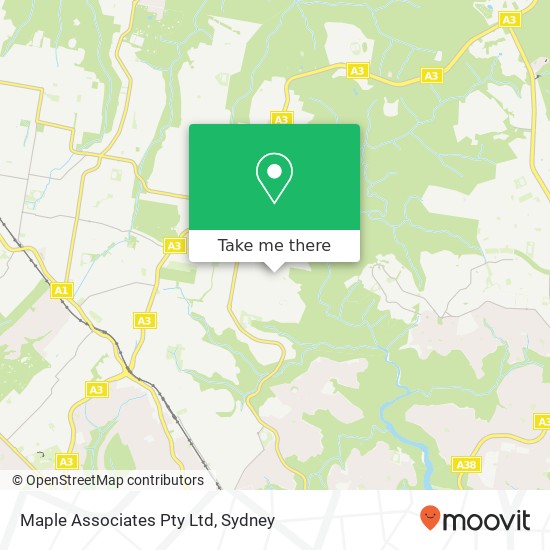 Maple Associates Pty Ltd map