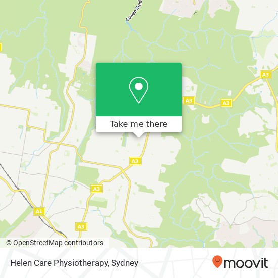 Helen Care Physiotherapy map
