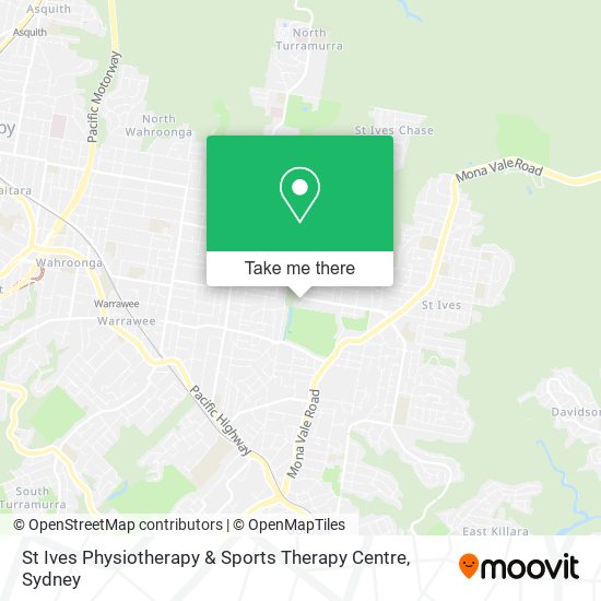 St Ives Physiotherapy & Sports Therapy Centre map