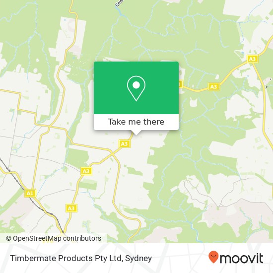 Timbermate Products Pty Ltd map