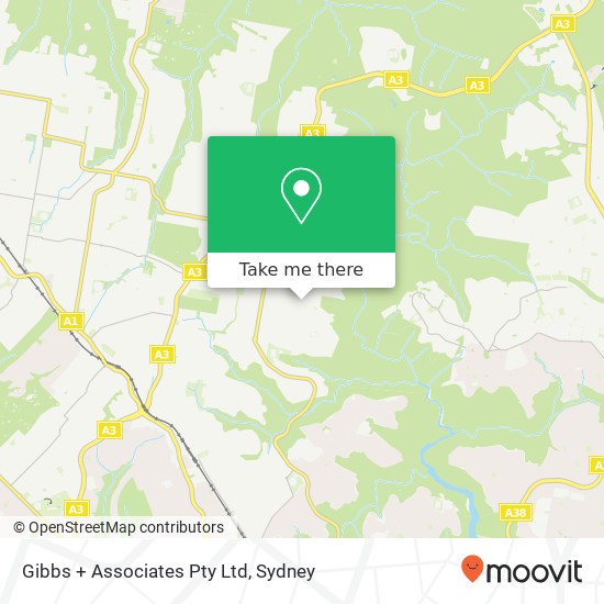 Gibbs + Associates Pty Ltd map