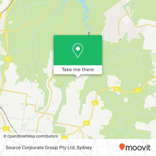 Source Corporate Group Pty Ltd map