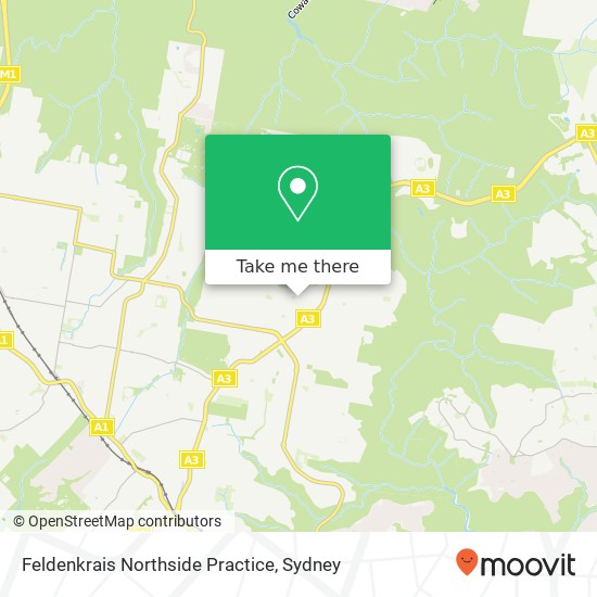 Feldenkrais Northside Practice map