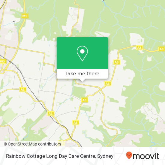 Rainbow Cottage Long Day Care Centre map