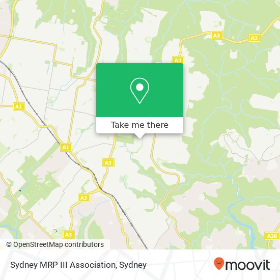 Mapa Sydney MRP III Association