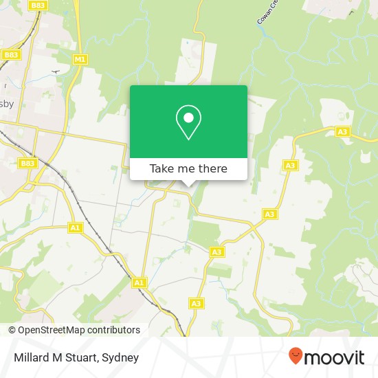 Millard M Stuart map
