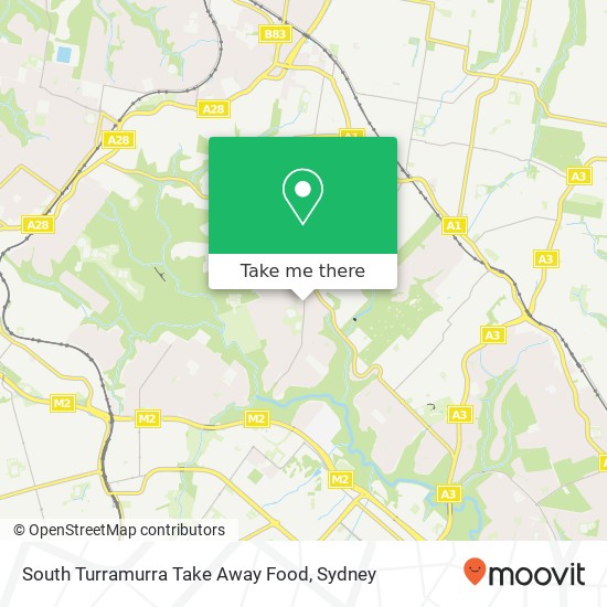South Turramurra Take Away Food map