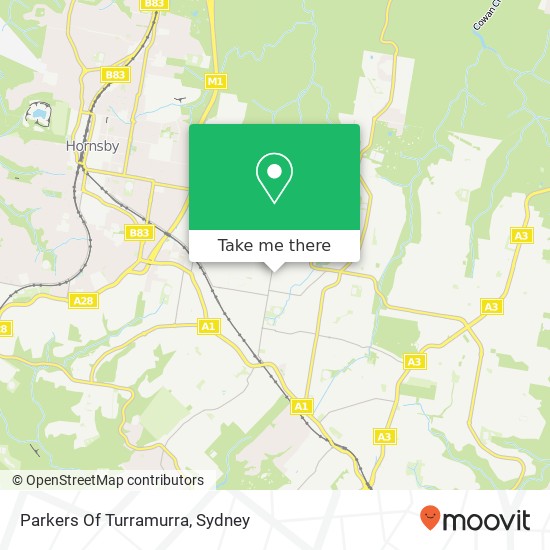 Parkers Of Turramurra map