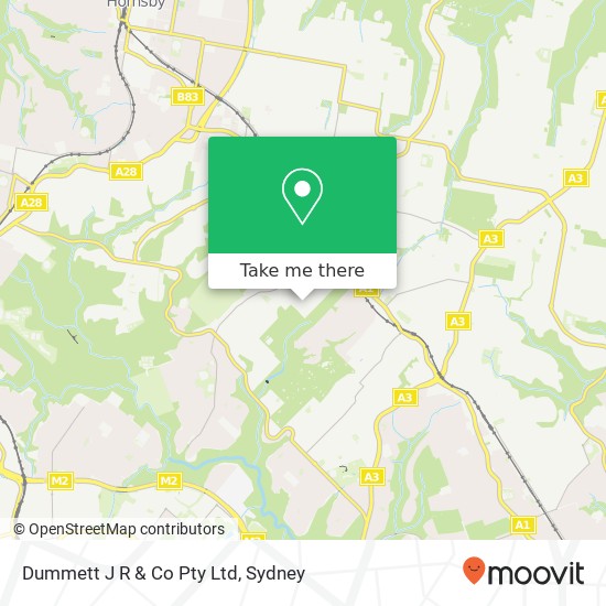 Dummett J R & Co Pty Ltd map