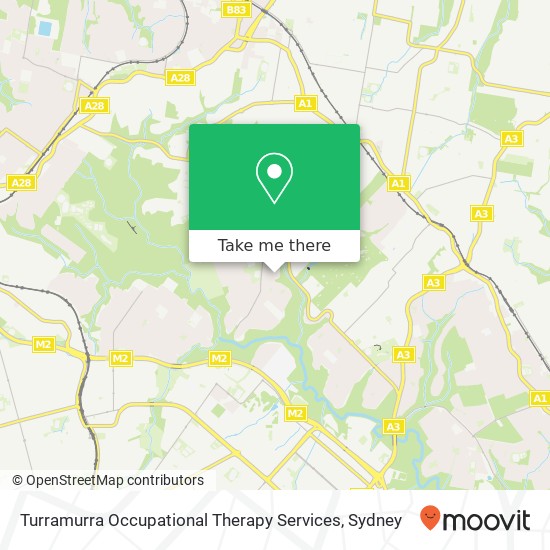 Turramurra Occupational Therapy Services map