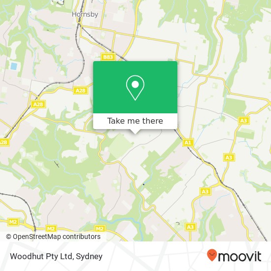 Woodhut Pty Ltd map