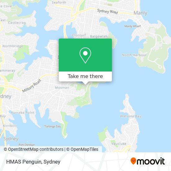 HMAS Penguin map