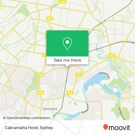 Cabramatta Hotel map