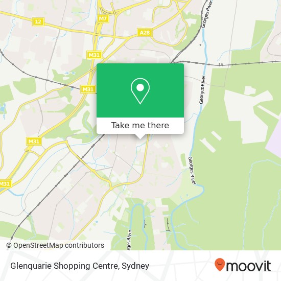 Mapa Glenquarie Shopping Centre