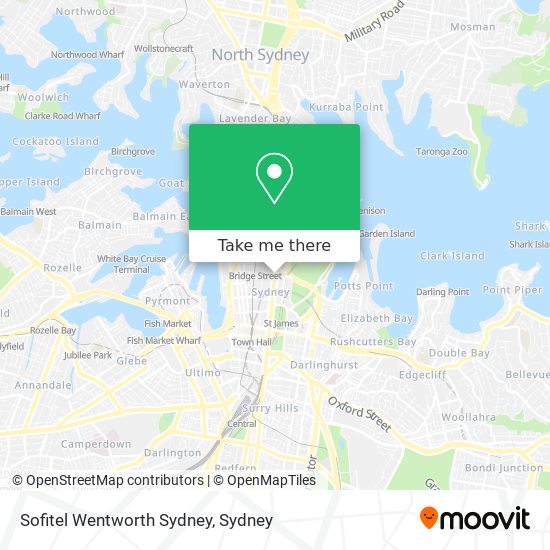 Sofitel Wentworth Sydney map