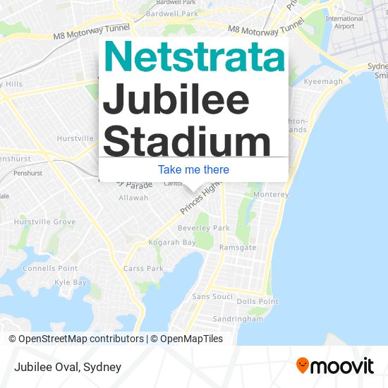 Mapa Jubilee Oval