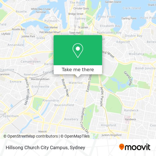 Mapa Hillsong Church City Campus